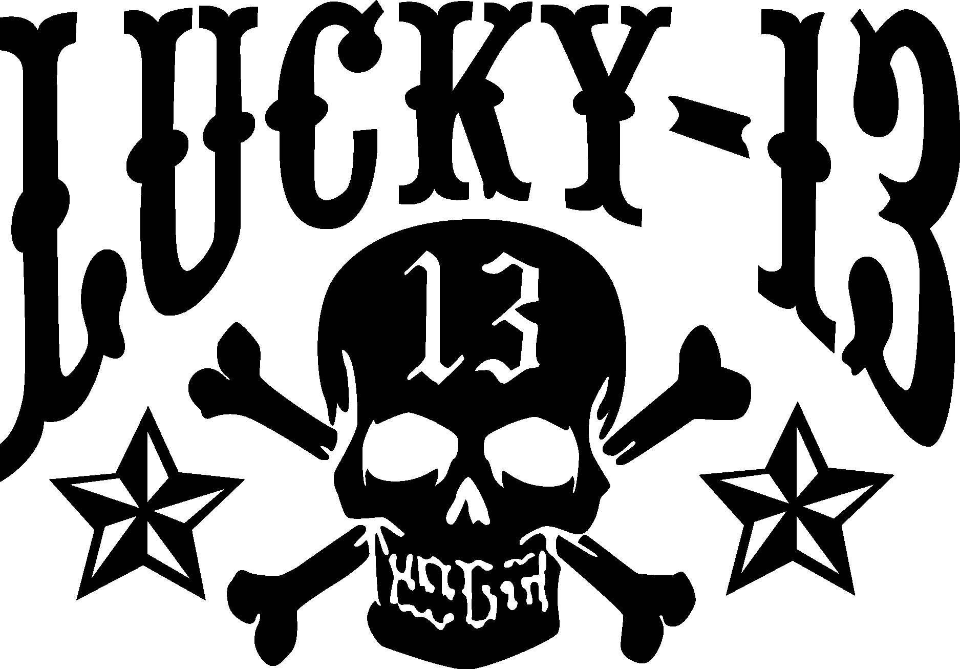 Lucky 13. Logo Vector Logo